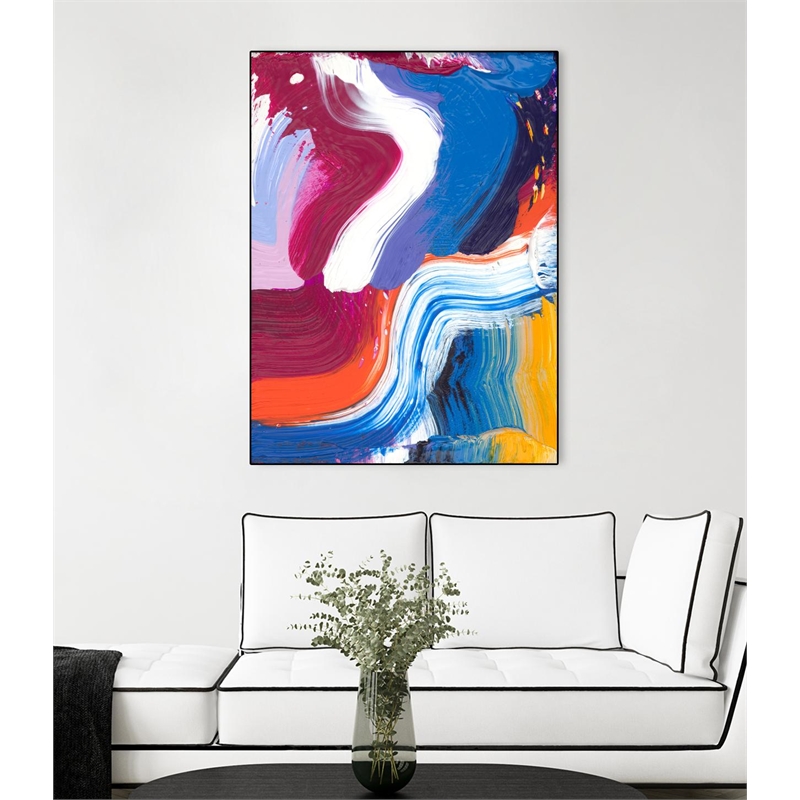 Giant Art Canvas  30x40 Just a wee one Framed in Pink