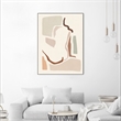 Giant Art Canvas  24x32 Lounge Abstract I Framed in Pink