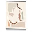 Giant Art Canvas  30x40 Lounge Abstract I Framed in Pink
