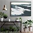 Giant Art Canvas  40x30 Cutter Island III Framed in White