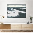Giant Art Canvas  40x30 Cutter Island III Framed in White
