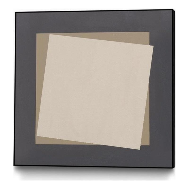 Giant Art Canvas  20x20 Geo Natural Core Framed in Multi-Color