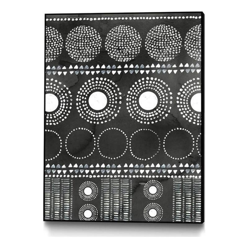 Giant Art Canvas  30x40 African I Black Version Framed in White