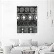 Giant Art Canvas  24x32 African I Black Version Framed in White