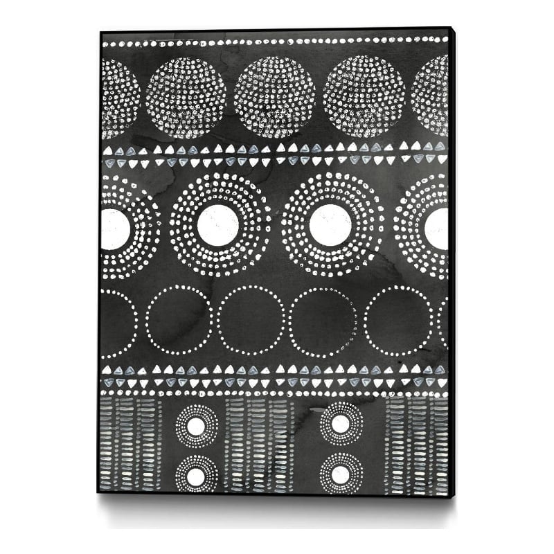 Giant Art Canvas  24x32 African I Black Version Framed in White
