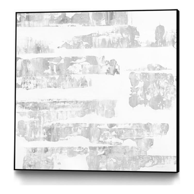Giant Art Canvas  20x20 Grey Levels Framed in White