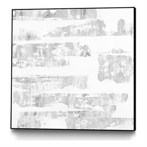 Giant Art Canvas  20x20 Grey Levels Framed in White