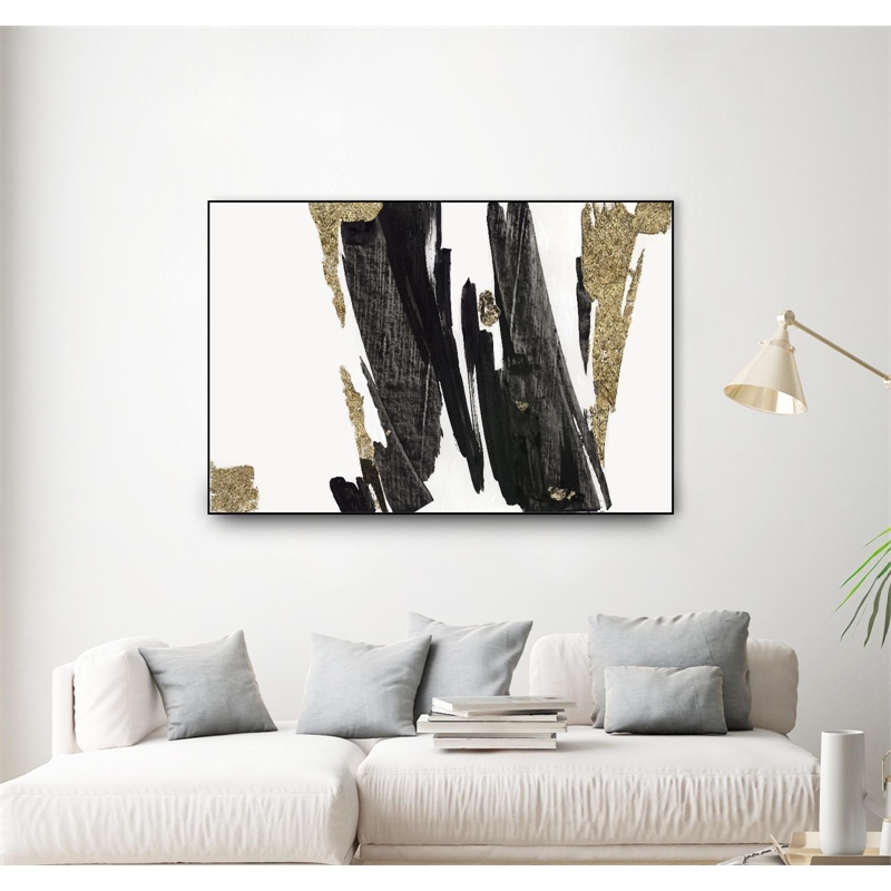 Giant Art Canvas  36x24 Stretching I Framed in Multi-Color
