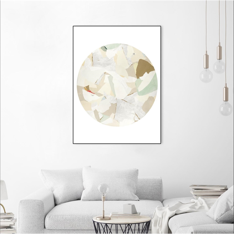 Giant Art Canvas  30x40 Radial Bliss 2 Framed in Red