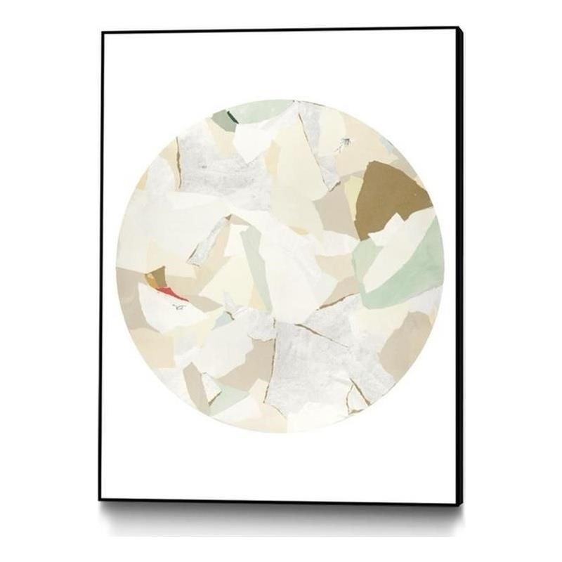 Giant Art Canvas  24x32 Radial Bliss 2 Framed in Red