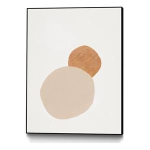 Giant Art Canvas  24x32 Sunset Abstract Framed in Multi-Color