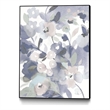 Giant Art Canvas  24x32 Jewel Garden II Blue Framed in Multi-Color