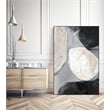 Giant Art Canvas  24x36 Falling Rocks II Framed in Multi-Color