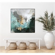 Giant Art Canvas  30x30 Arctic Green Framed in Multi-Color