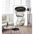 Giant Art Canvas  24x36 Majestic Rocks I Framed in White