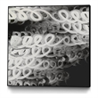 Giant Art Canvas  30x30 Love Letters I Framed in Multi-Color