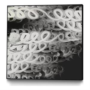 Giant Art Canvas  20x20 Love Letters I Framed in Multi-Color