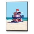 Giant Art Canvas  30x40 Americana Villa Framed in Red