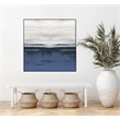 Giant Art Canvas  20x20 Familiar Feeling Blue Square II Framed in Multi-Color