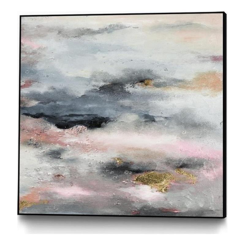 Giant Art Canvas  20x20 A Blush In The Dark (Square) Framed in Multi-Color