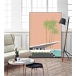 Giant Art Canvas  24x36 Palm Springs With Convertible Framed in Multi-Color