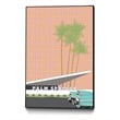 Giant Art Canvas  24x36 Palm Springs With Convertible Framed in Multi-Color