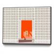 Giant Art Canvas  24x18 Mid Century Modern Front Door Framed in Multi-Color