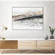 Giant Art Canvas  40x30 Lady of the Rocks II Framed in Multi-Color