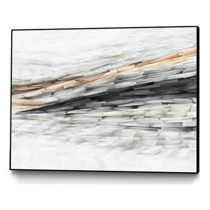 Giant Art Canvas  32x24 Lady of the Rocks II Framed in Multi-Color
