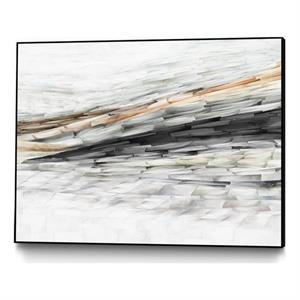 Giant Art Canvas  24x18 Lady of the Rocks II Framed in Multi-Color