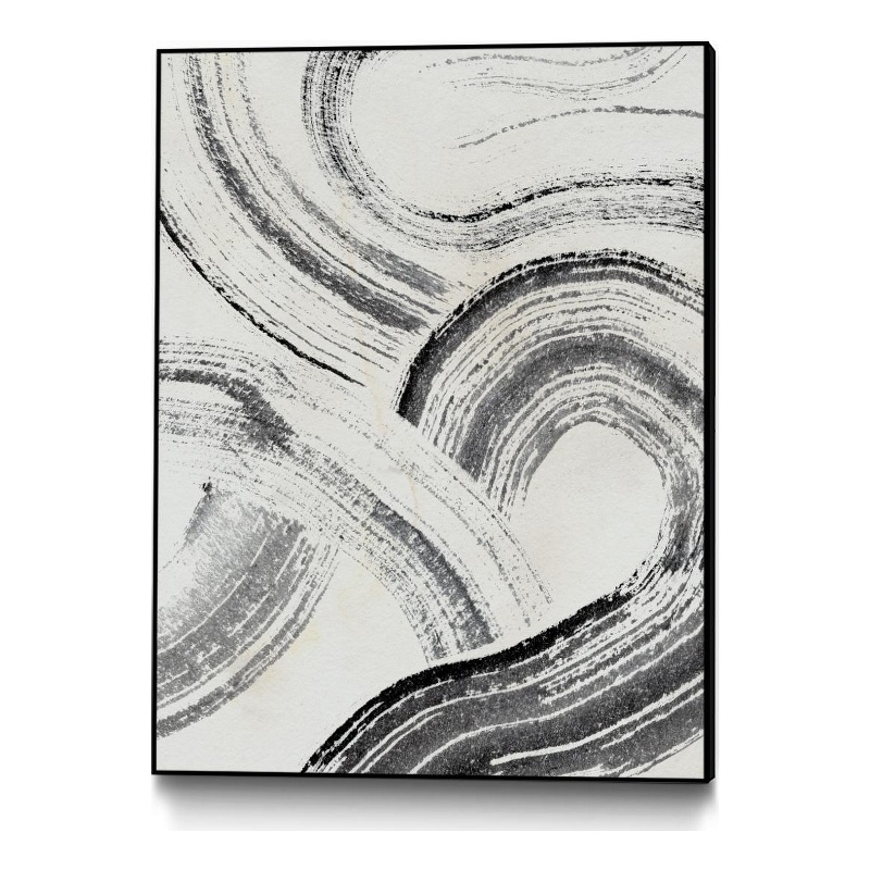 Giant Art Canvas  30x40 Zen Flow I Framed in White