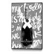 Giant Art Canvas  24x36 Monochrome Moet Chandon Framed in Multi-Color