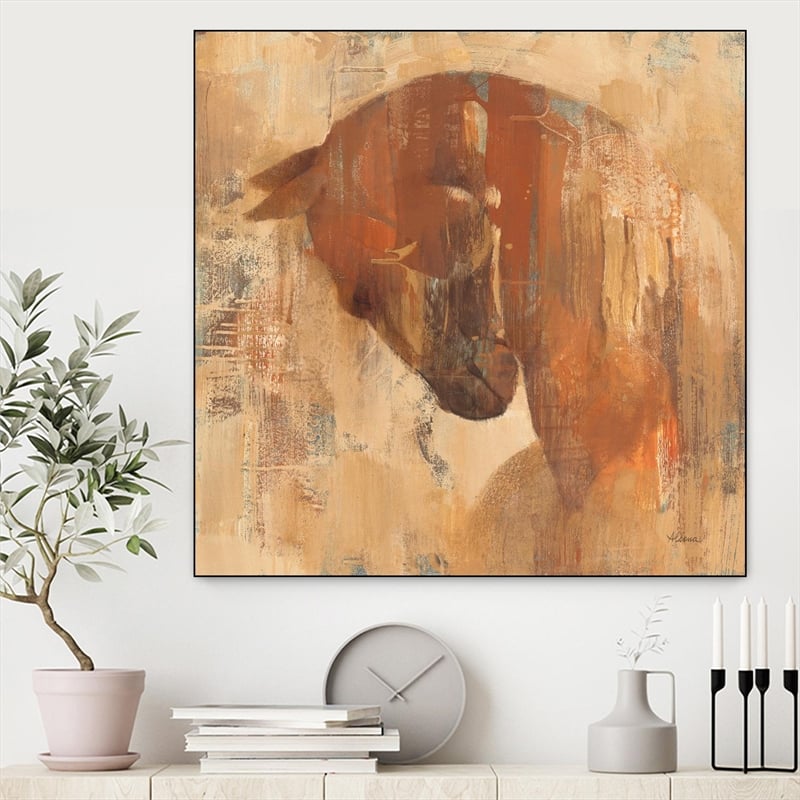 Giant Art Canvas  30x30 Charger Framed in Red