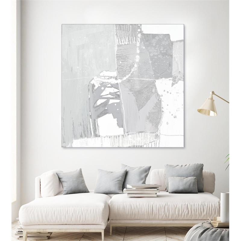 Giant Art 54x54 Composition Neutral I Fine Art Giant Canvas Print in White