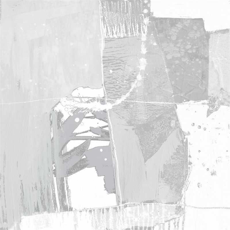 Giant Art 54x54 Composition Neutral I Fine Art Giant Canvas Print in White