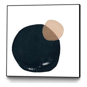 Giant Art Canvas  20x20 Circular Abstraction Framed in Multi-Color