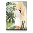 Giant Art Canvas  24x32 Plant Lady III Framed in Yellow