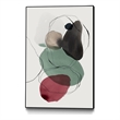 Giant Art Canvas  24x36 Kachi I Framed in Red