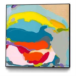 Giant Art Canvas  20x20 Free Falling Framed in Pink