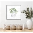 Giant Art Canvas  30x30 Garden Plants III Framed in Multi-Color