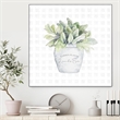 Giant Art Canvas  20x20 Garden Plants III Framed in Multi-Color
