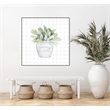 Giant Art Canvas  20x20 Garden Plants III Framed in Multi-Color
