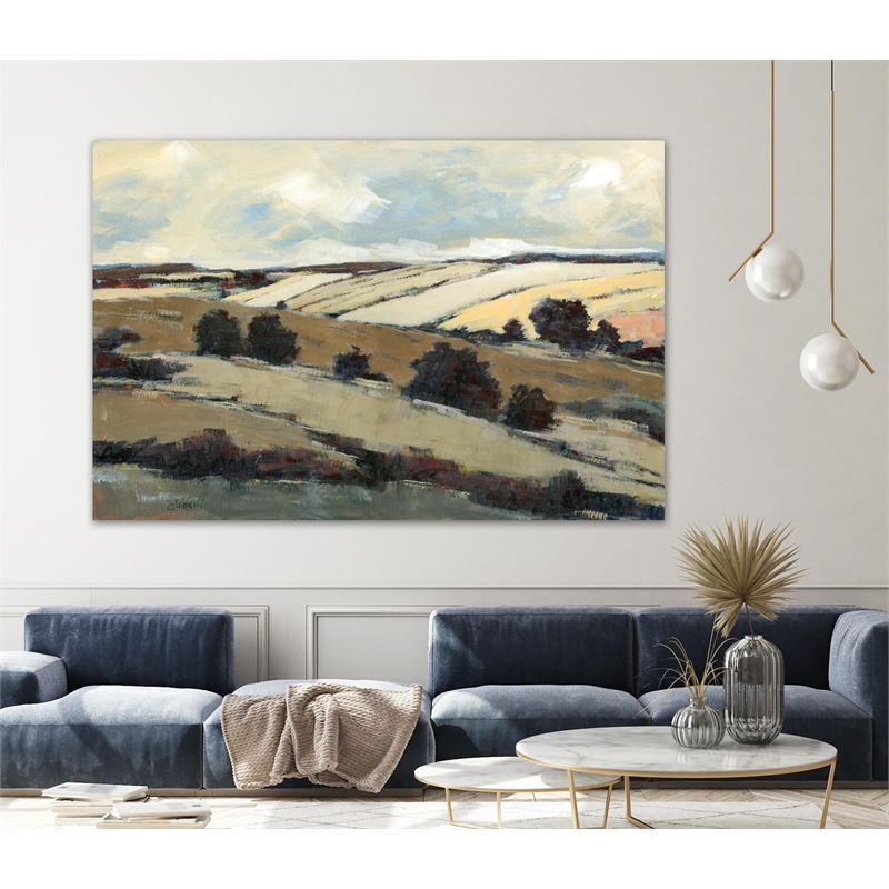 Giant Art 72x48 Serene Landscape 1 Fine Art Giant Canvas Print in Multi-Color
