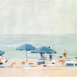 Giant Art 54x54 If It's the Beaches I Fine Art Giant Canvas Print in Red
