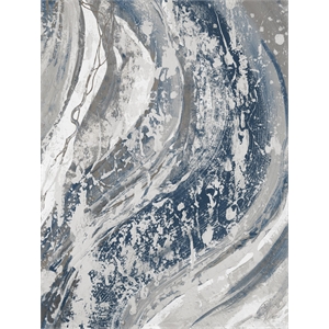 Giant Art 72x54 Blue Wave Fine Art Giant Canvas Print in Multi-Color