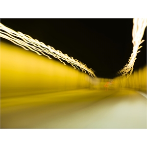 Giant Art 72x54 Tunnel Abstract 2 Fine Art Giant Canvas Print in Yellow