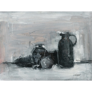 Giant Art 72x54 Nature Morte II Fine Art Giant Canvas Print in Multi-Color