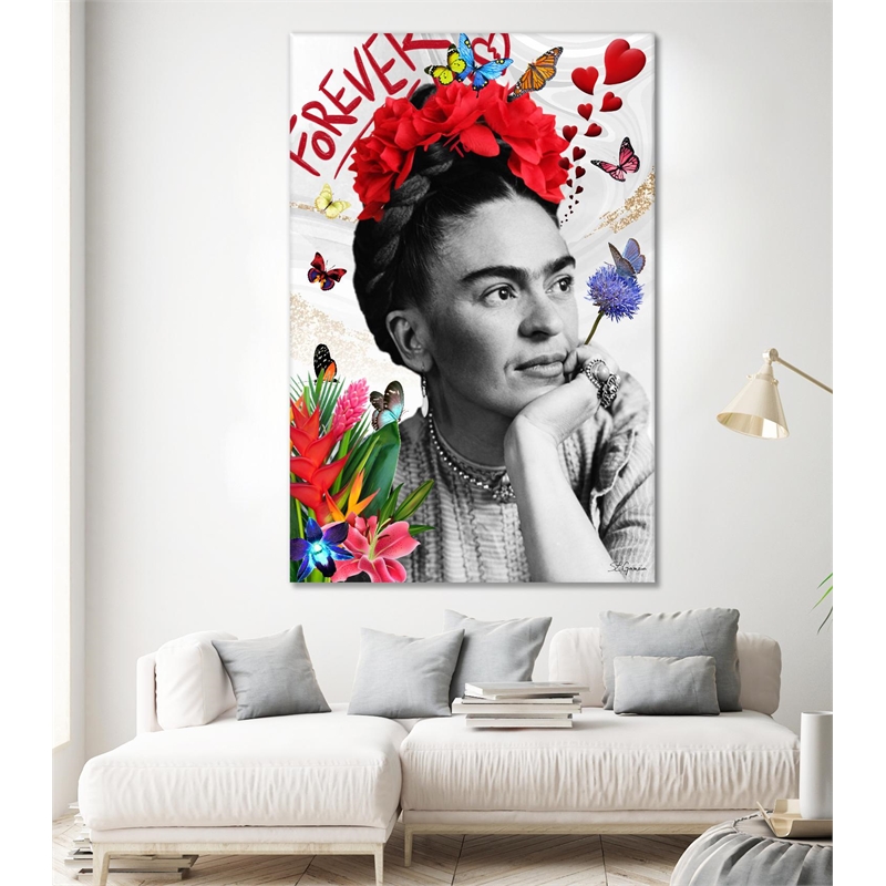 Giant Art 84x54 Forever Fine Art Giant Canvas Print in Red