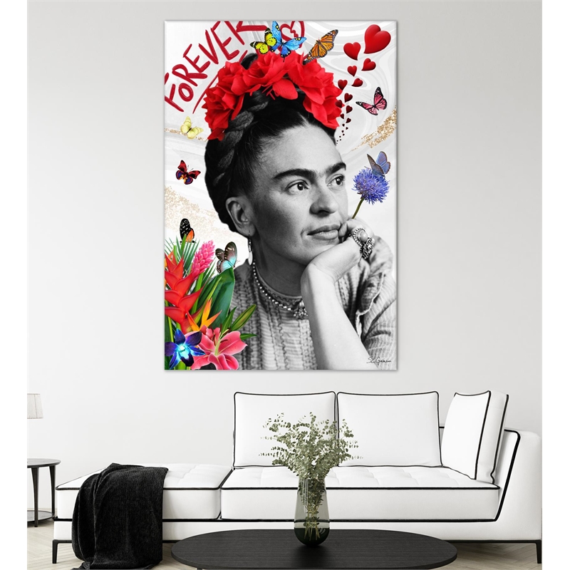 Giant Art 72x48 Forever Fine Art Giant Canvas Print in Red