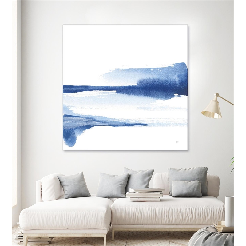 Giant Art 84x84 Classic Blue II Fine Art Giant Canvas Print in Multi-Color
